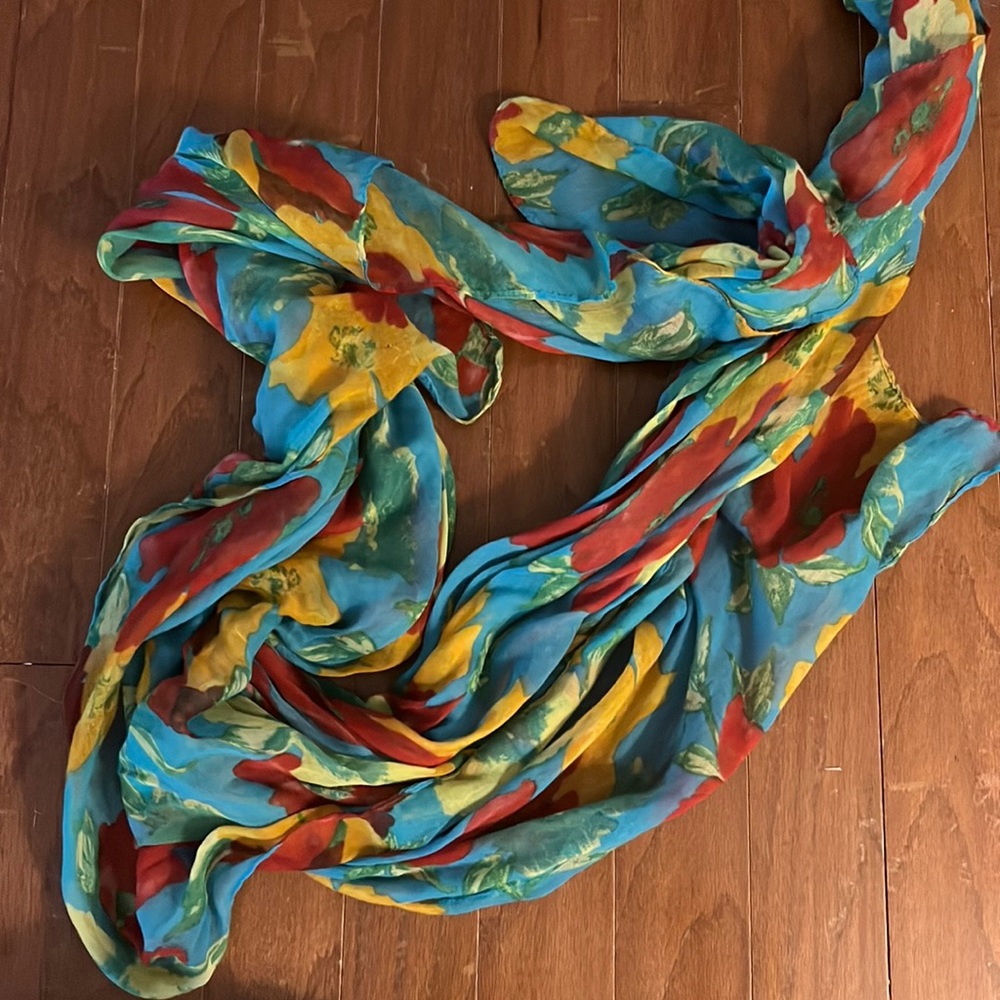 Summer floral scarf/wrap